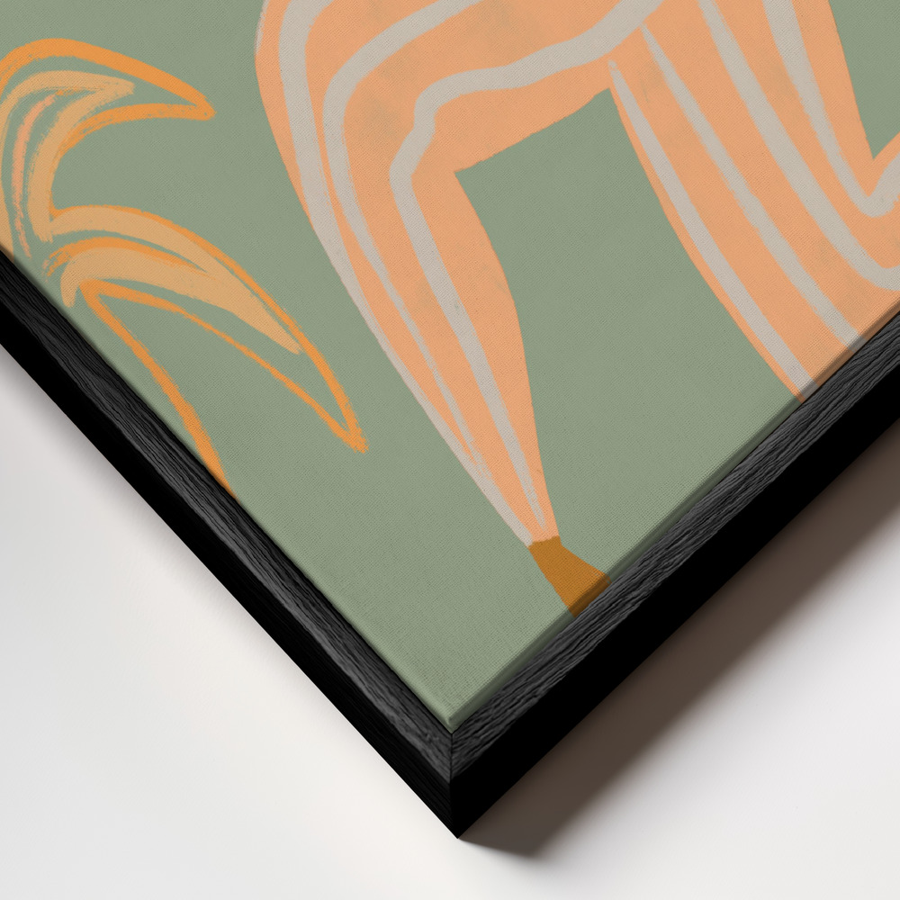 Canvas print - The Weight Of The World frame close up - black frame