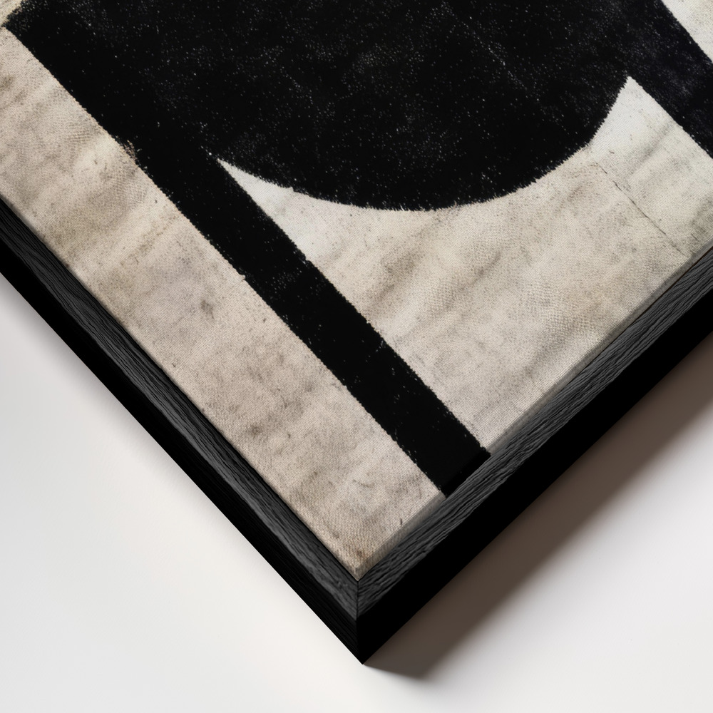 Canvas print - Fixed Circle frame close up - black frame