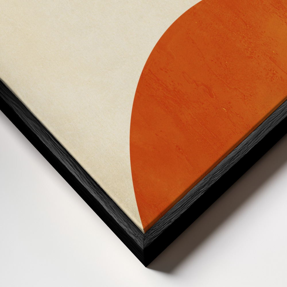 Canvas schilderi - Sunset Dreams frame close-up - zwart frame