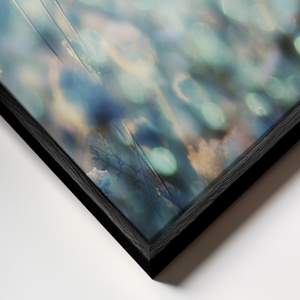 Toile - Diamonds cadre en gros plan - cadre noir