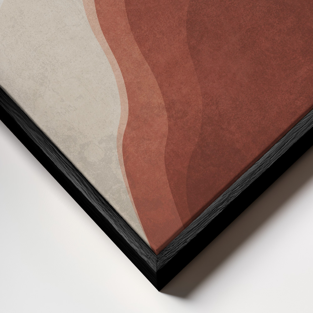 Canvas print - Day and Night Harmony frame close up - black frame