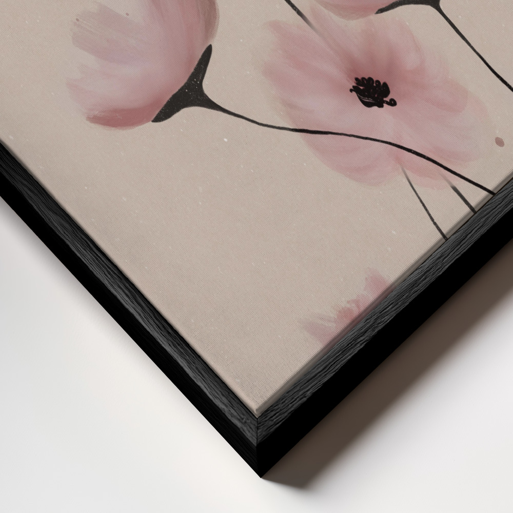 Canvas schilderi - VALENTINA frame close-up - zwart frame