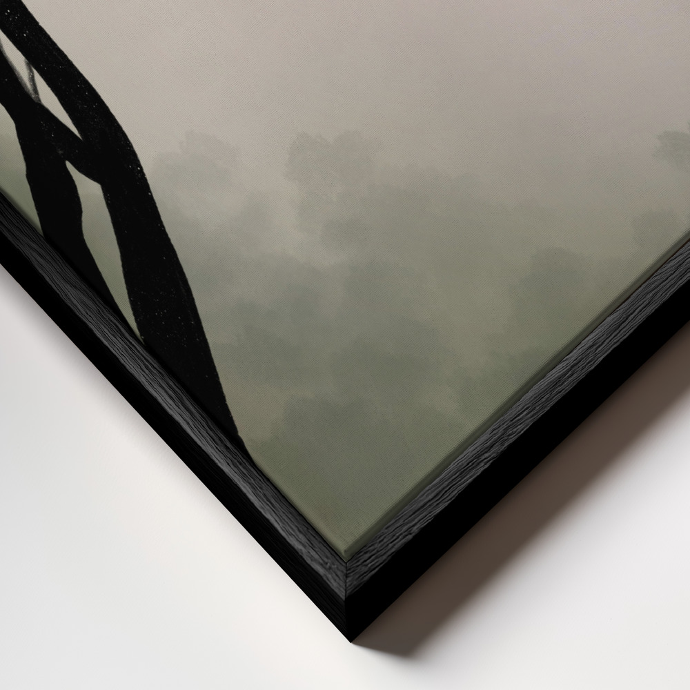 Canvas schilderi - Don't kill my vibe frame close-up - zwart frame