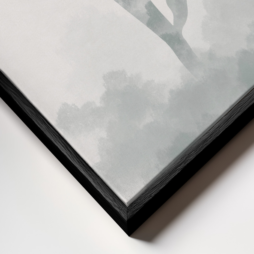 Canvas taulu - Namaste kehys lähikuvassa - musta kehys