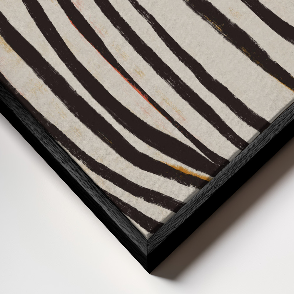 Canvas schilderi - A Silent Moment frame close-up - zwart frame