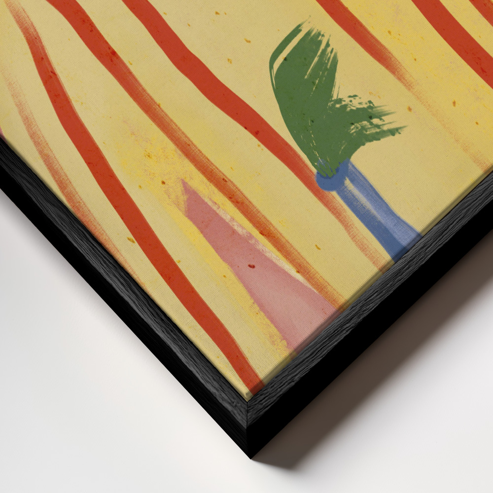 Canvas schilderi - Senhor Barbosa frame close-up - zwart frame