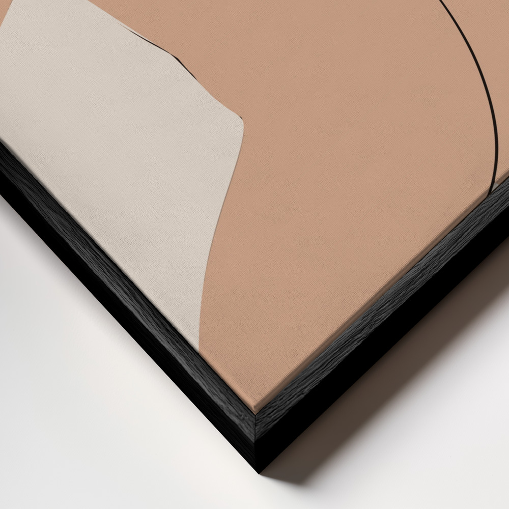 Canvas schilderi - Dancing Nude frame close-up - zwart frame