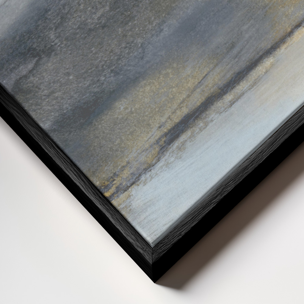 Canvas schilderi - Land 1 frame close-up - zwart frame