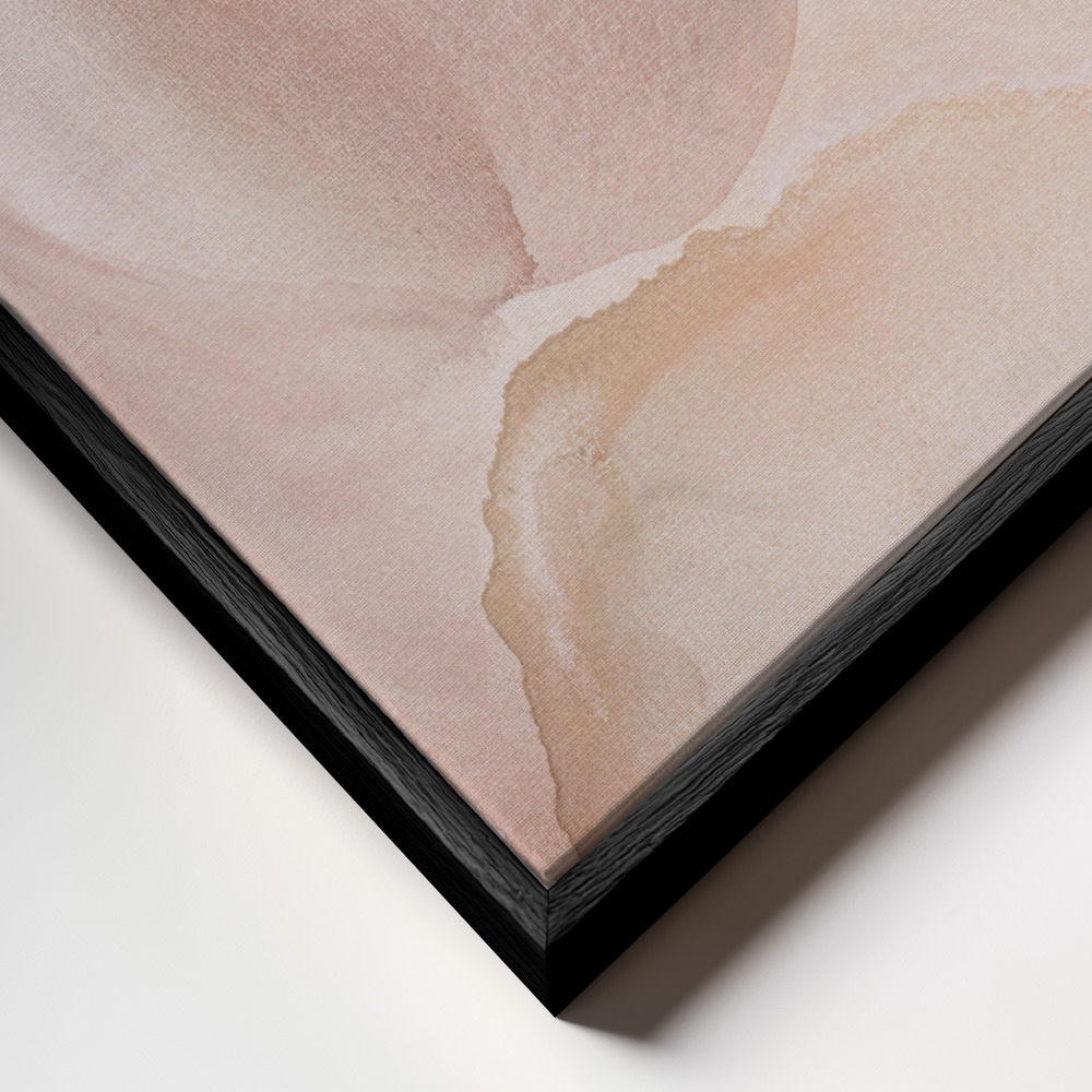 Toile - Bubbles cadre en gros plan - cadre noir