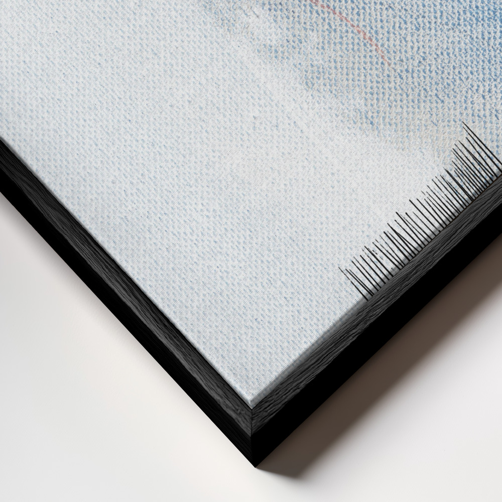 Canvas schilderi - Floating Inside Myself frame close-up - zwart frame