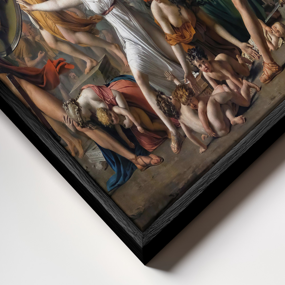 Canvas print - Masterpeace frame close up - black frame