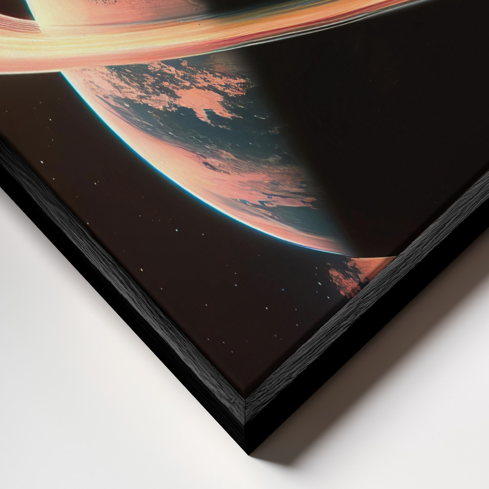 Canvas print - My Space Safe frame close up - black frame