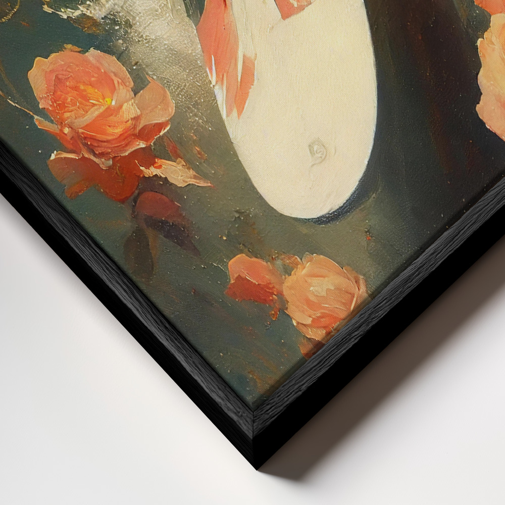 Canvas print - My Space Wave frame close up - black frame