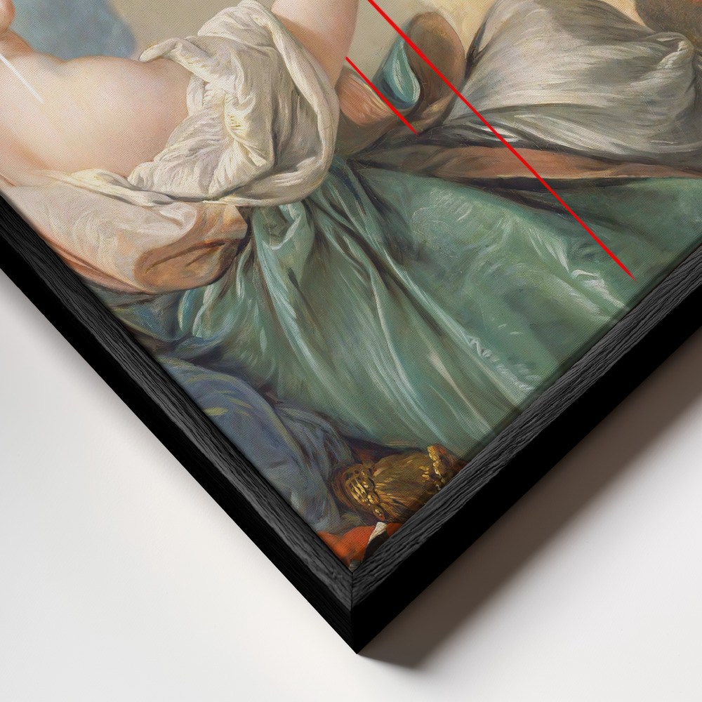 Canvas print - No Drama frame close up - black frame