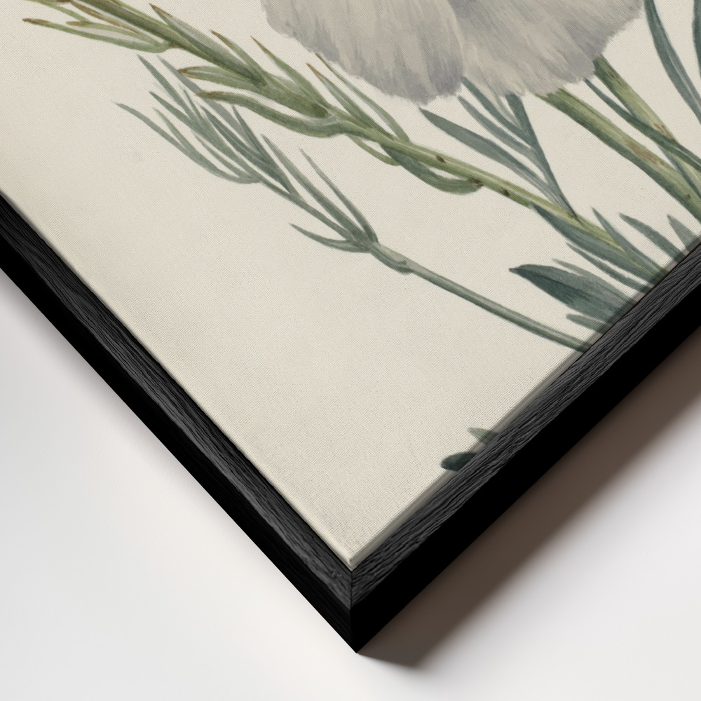 Canvas schilderi - Matilija Poppy frame close-up - zwart frame