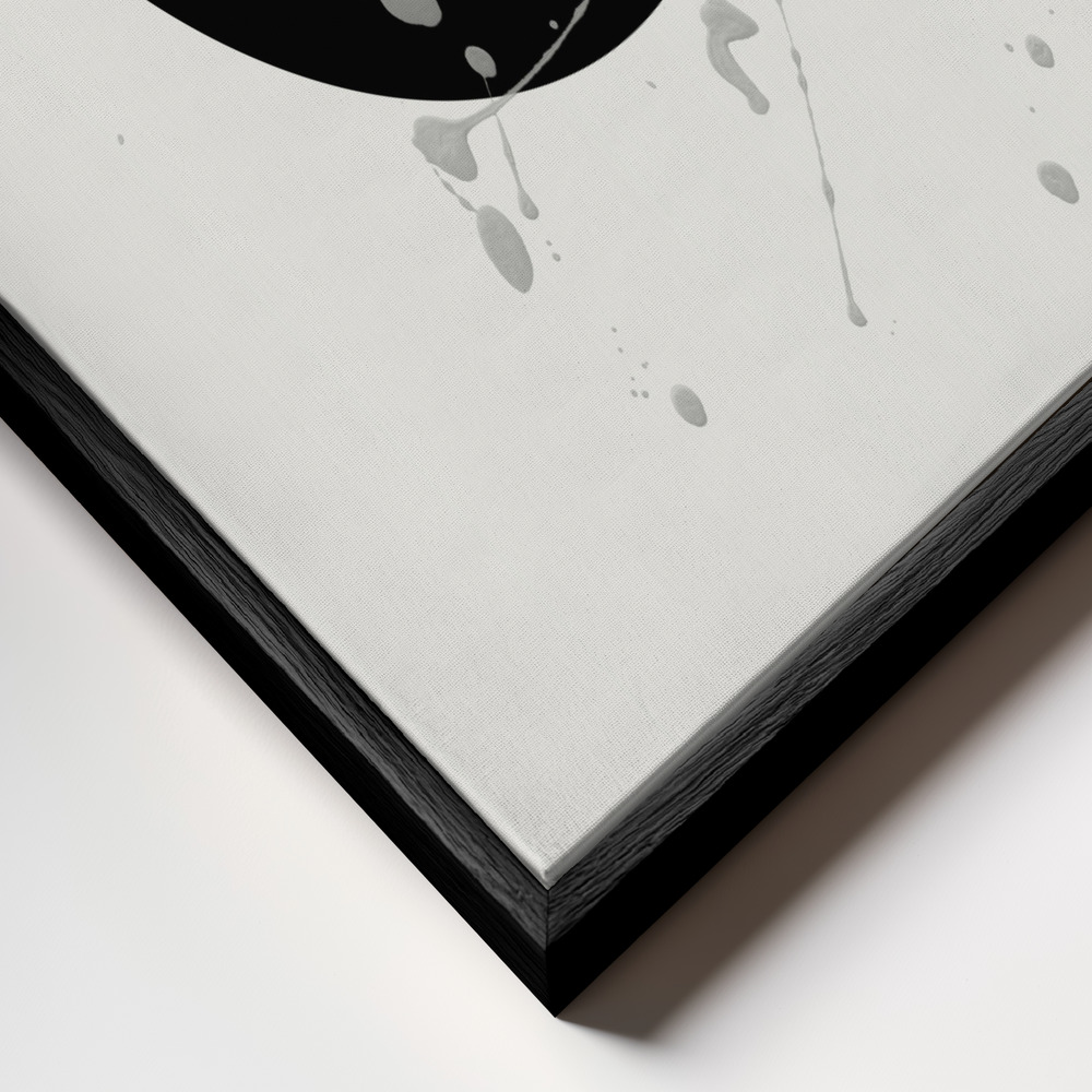 Toile - New Life cadre en gros plan - cadre noir
