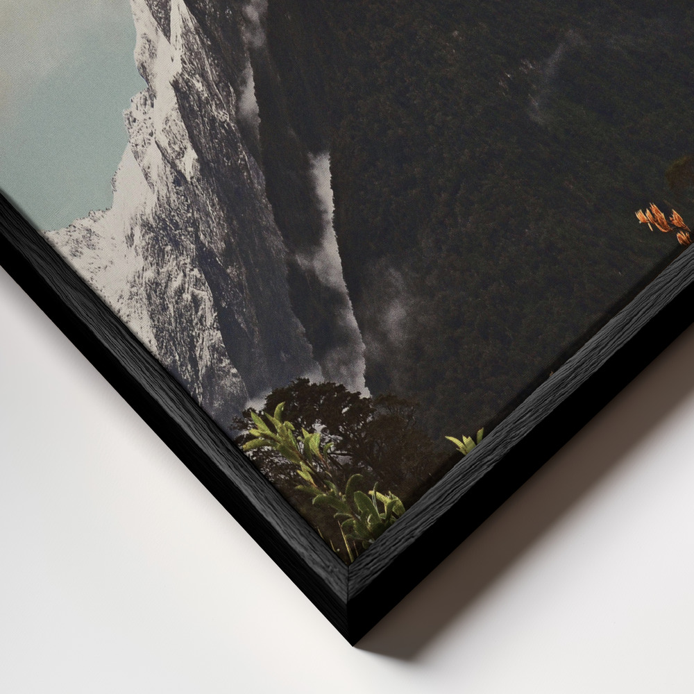 Toile - Sifted Summit M P cadre en gros plan - cadre noir