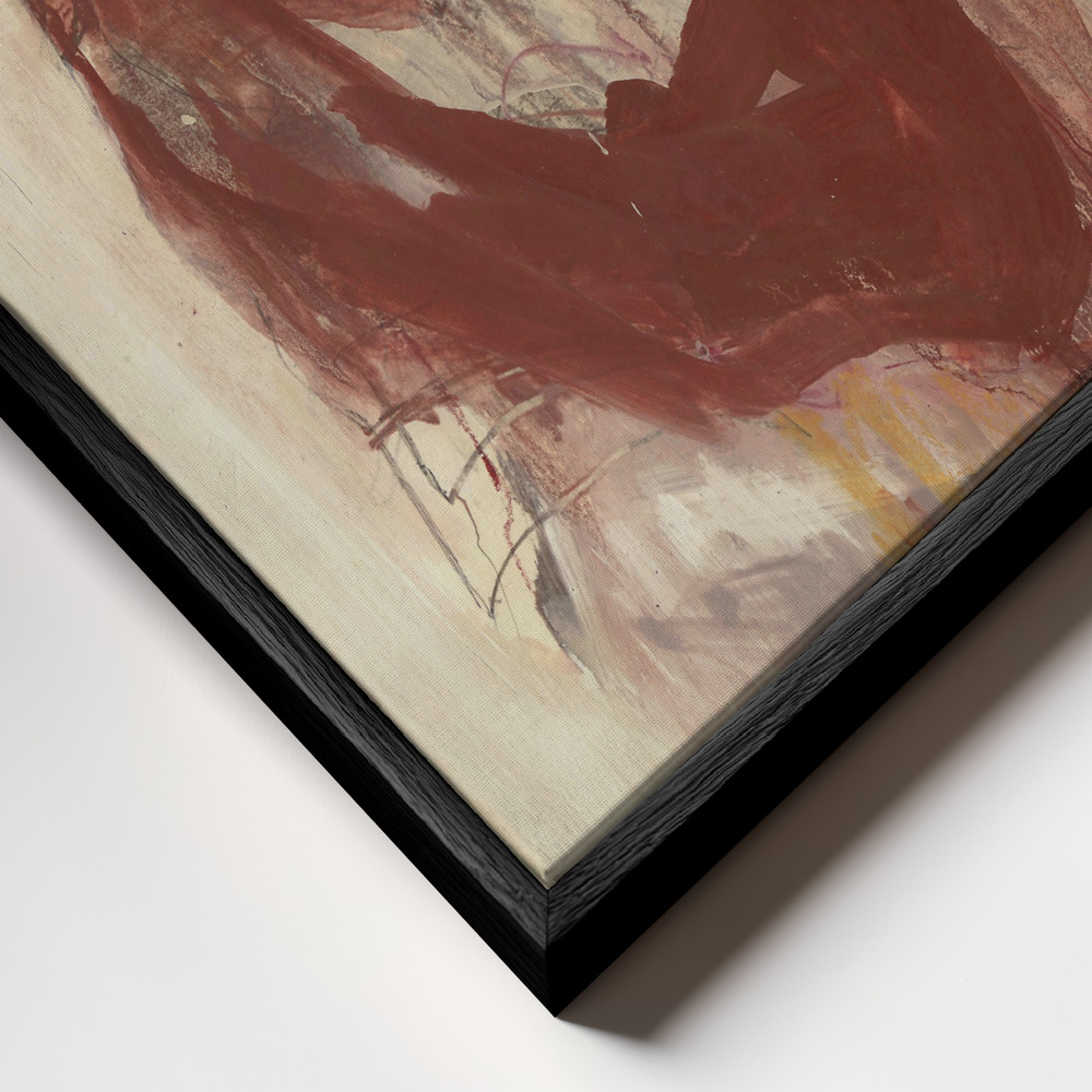 Canvas schilderi - Hommage à Renoir VIII frame close-up - zwart frame
