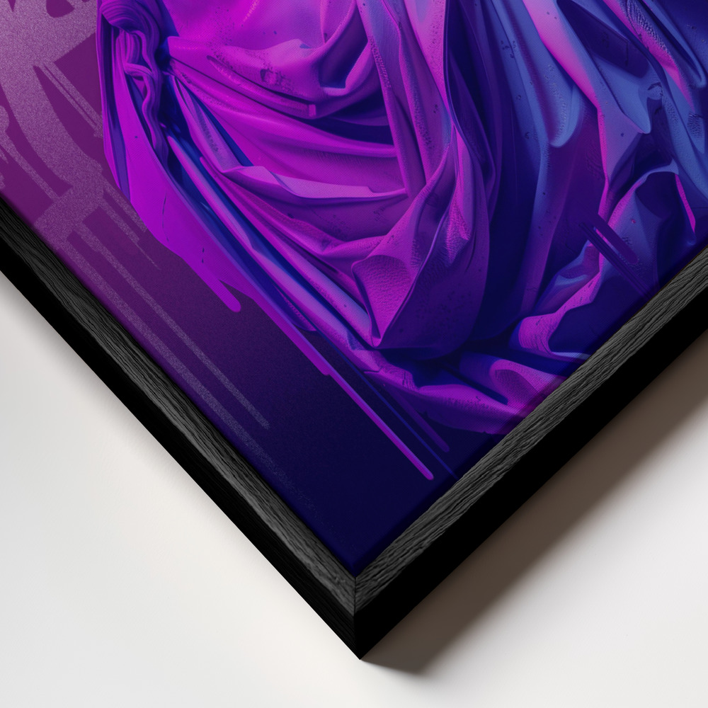 Canvas print - Urban Delirium frame close up - black frame