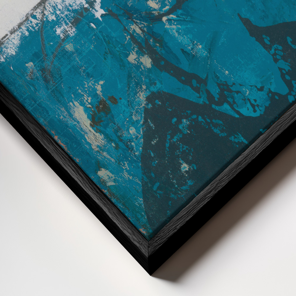 Canvas print - Frida and La Vida Entera frame close up - black frame