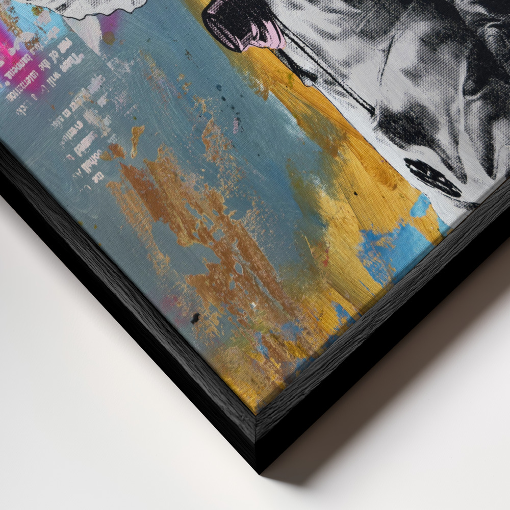 Canvas taulu - Augmented Reality 1 kehys lähikuvassa - musta kehys