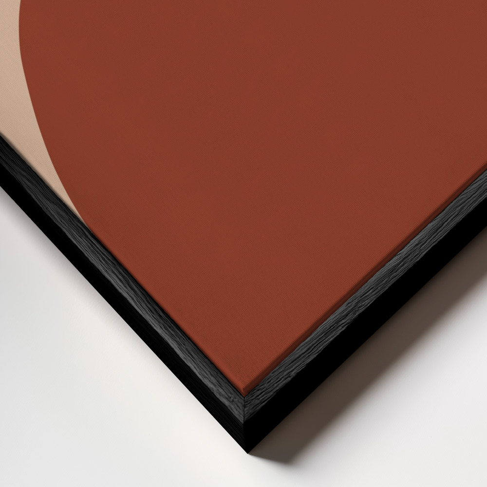 Canvas schilderi - Subtiel Yopie frame close-up - zwart frame