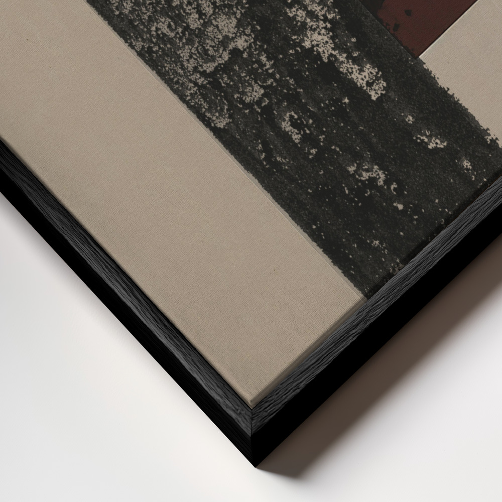 Canvas schilderi - Paper Cut No.5 frame close-up - zwart frame