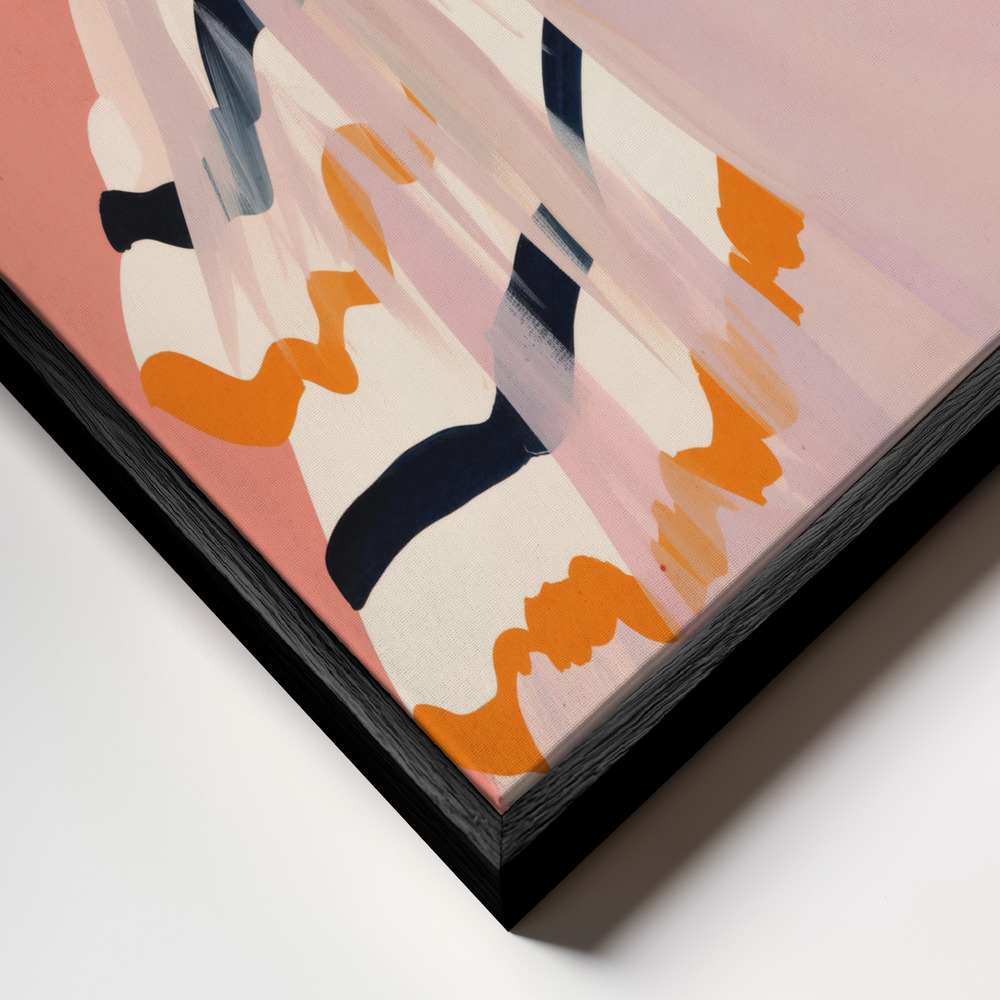 Canvas schilderi - Dancingamitano1 frame close-up - zwart frame
