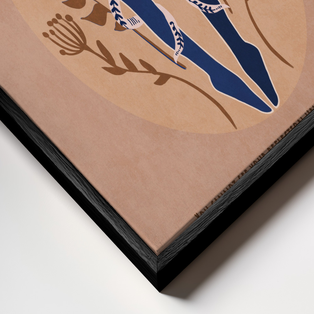 Canvas print - Ethereal Reflection frame close up - black frame