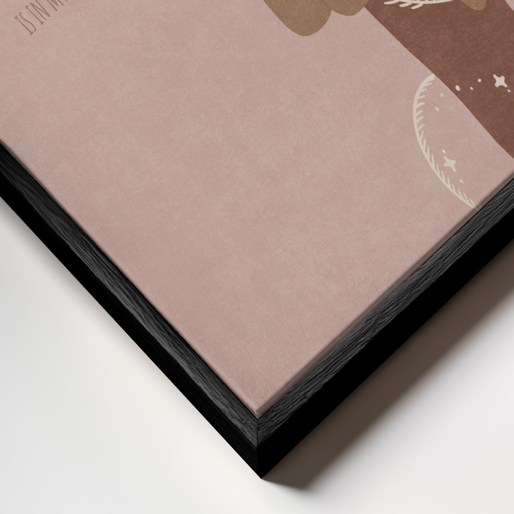 Canvas print - Celestial Dreams frame close up - black frame