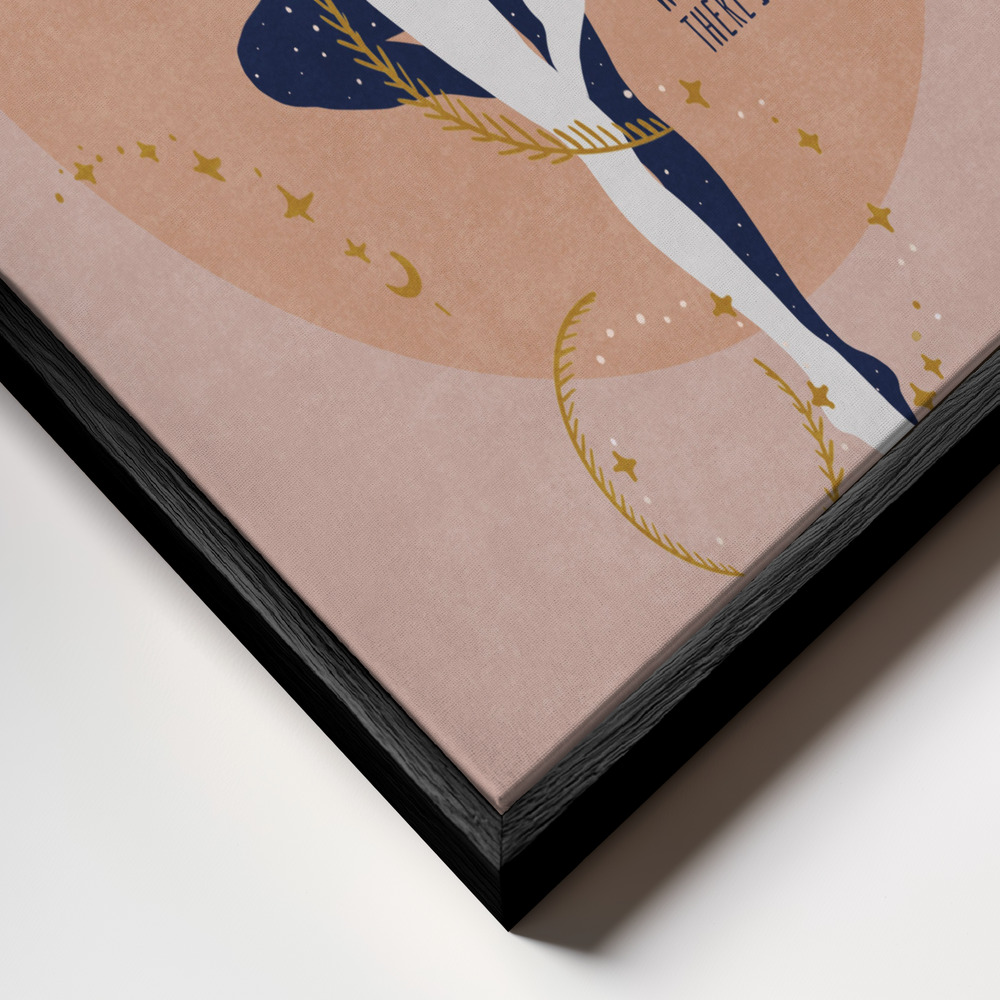 Stampe su tela - Yin Yang Balance primo piano della cornice - cornice nera