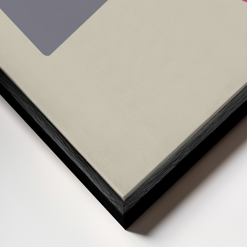 Toile - Abstract 02 cadre en gros plan - cadre noir