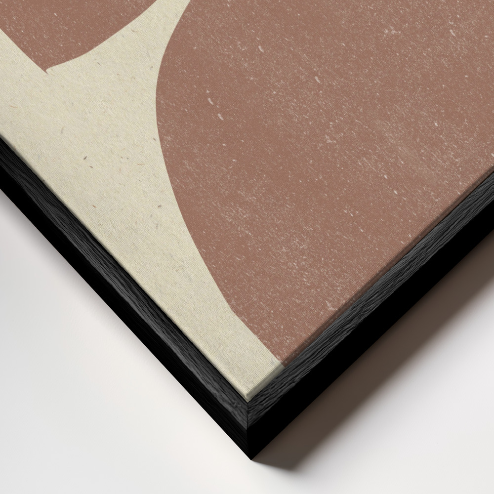 Canvas schilderi - Devision frame close-up - zwart frame