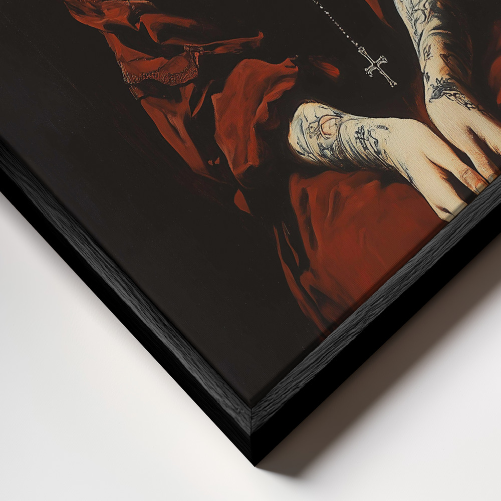 Canvas print - Penitent Rebel frame close up - black frame