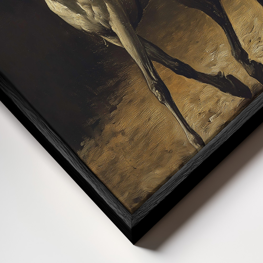 Canvas taulu - Fast Delivery kehys lähikuvassa - musta kehys