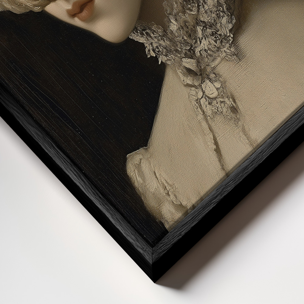 Canvas taulu - Citrus Elegance kehys lähikuvassa - musta kehys