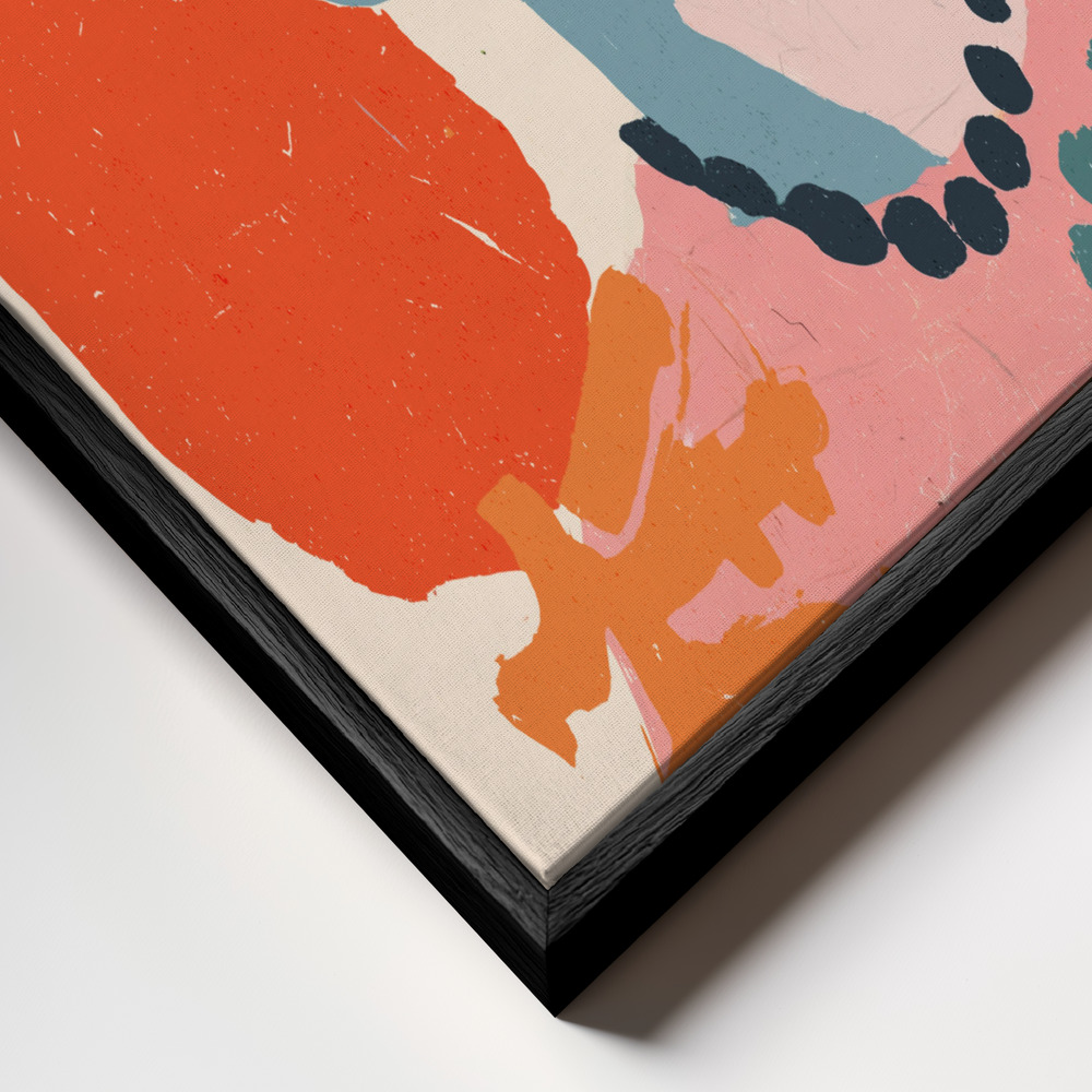 Canvas print - Frida primavera no 04 frame close up - black frame