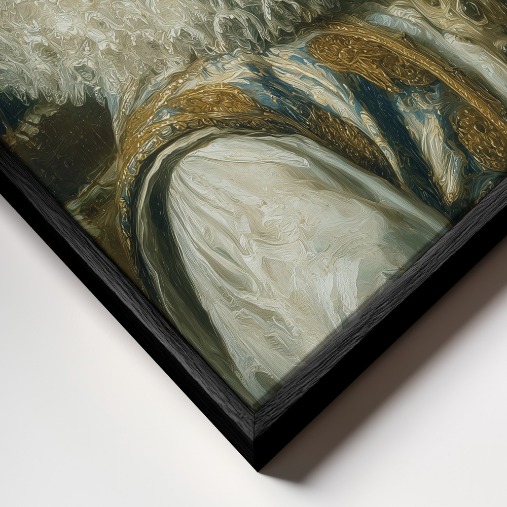 Canvas print - Sleep Mode frame close up - black frame