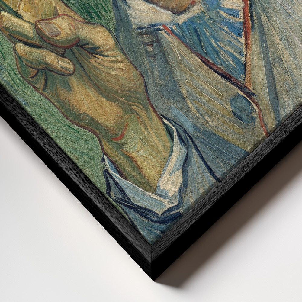 Canvas print - Van Peace frame close up - black frame