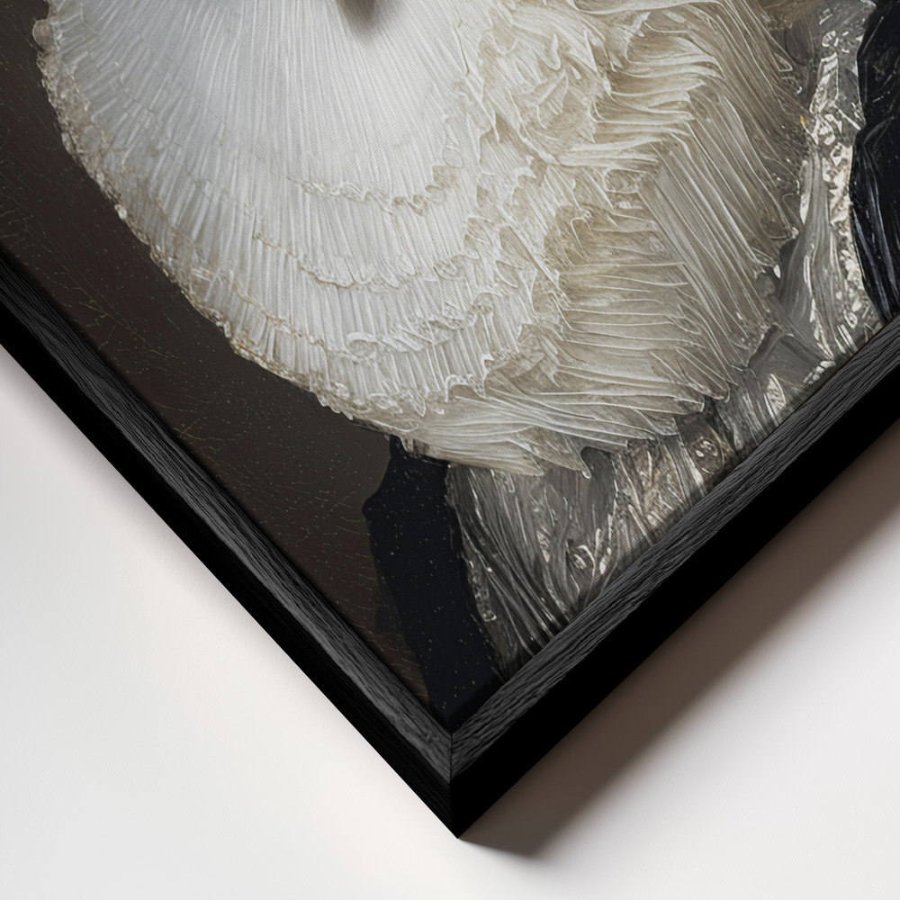 Canvas print - Noble Dude frame close up - black frame