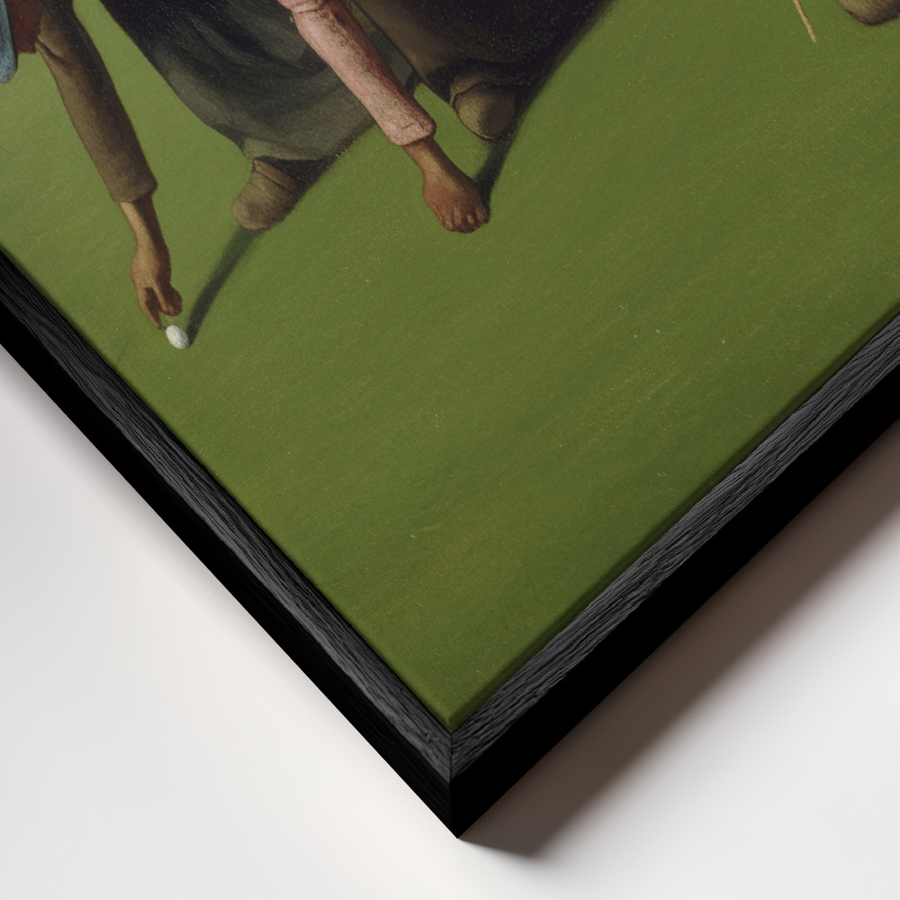 Canvas print - Rural Caddie frame close up - black frame