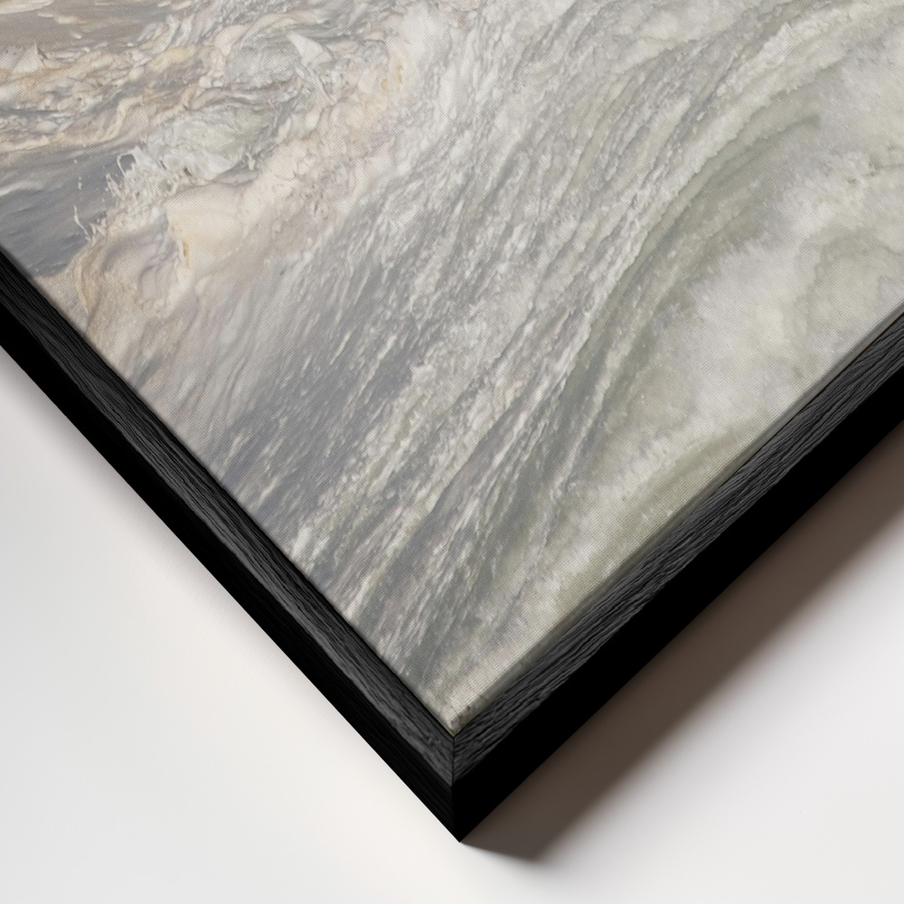 Canvas print - Nazaré North Canyon frame close up - black frame