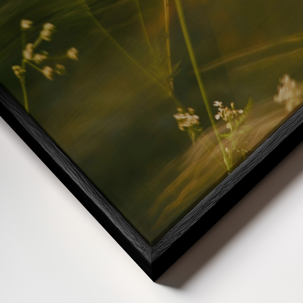 Canvas schilderi - Duel frame close-up - zwart frame