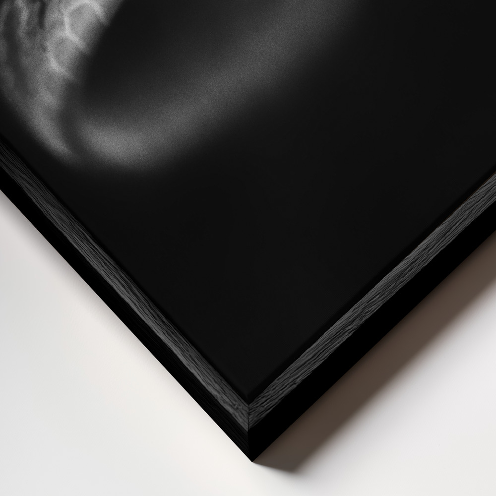 Obraz na płótnie - Vine Snake Strike zbliżenie ramki - czarna ramka