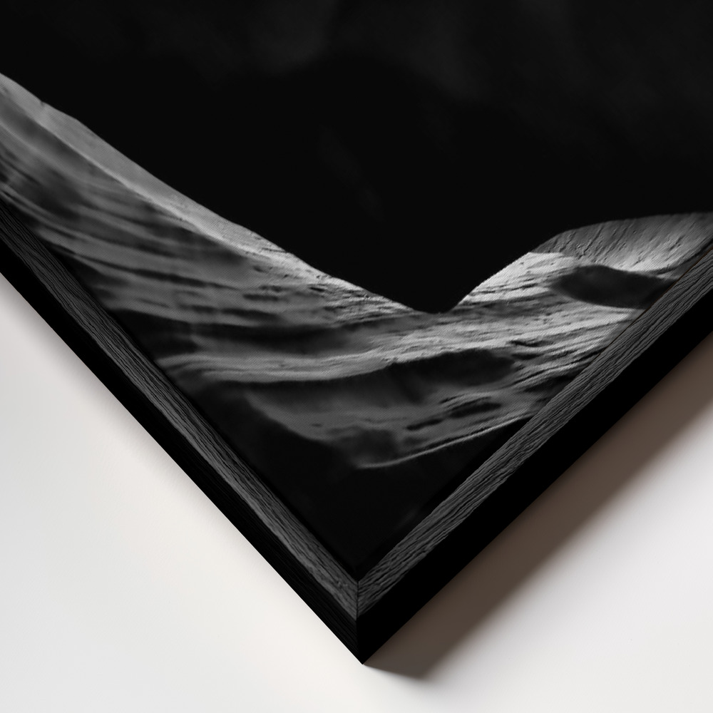 Canvastavla Vortex of Lights - Tavla ram närbild - svart ram