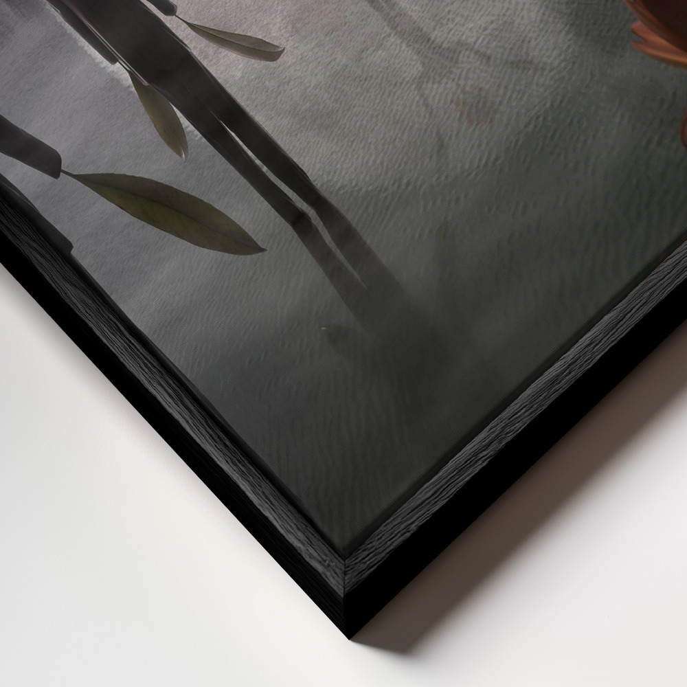 Canvas schilderi - The Mysterious Cult frame close-up - zwart frame