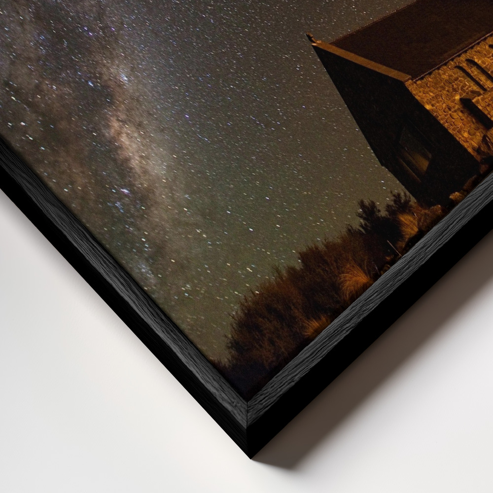Canvas schilderi - Church of the Good Shepherd frame close-up - zwart frame