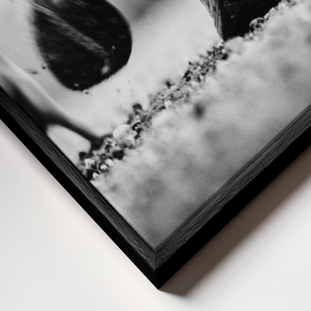 Canvas print - Runner frame close up - black frame