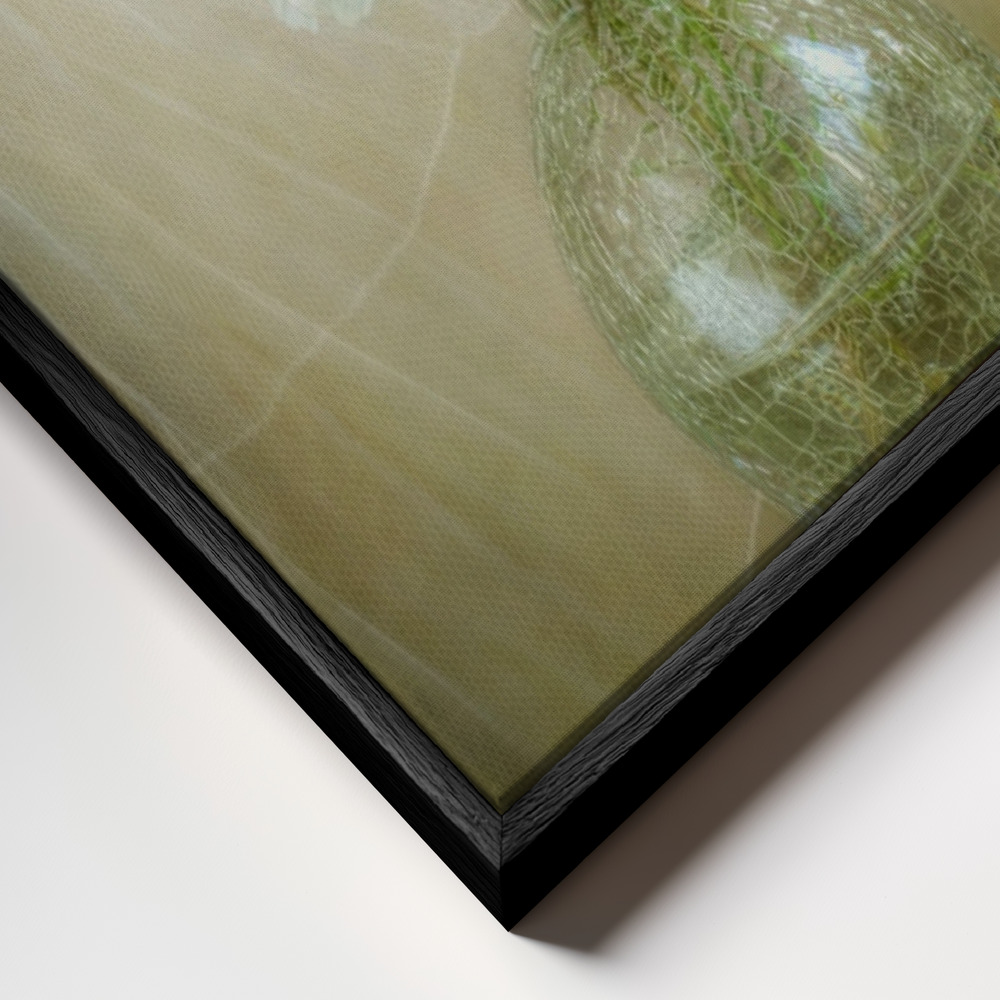 Canvas schilderi - Cosmos breeze frame close-up - zwart frame
