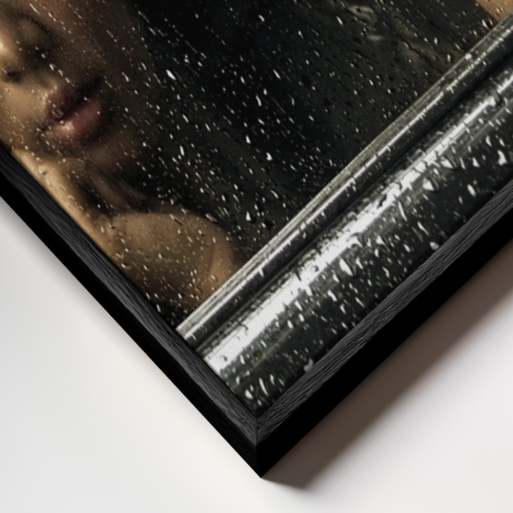 Toile - Goodbye My Lover cadre en gros plan - cadre noir